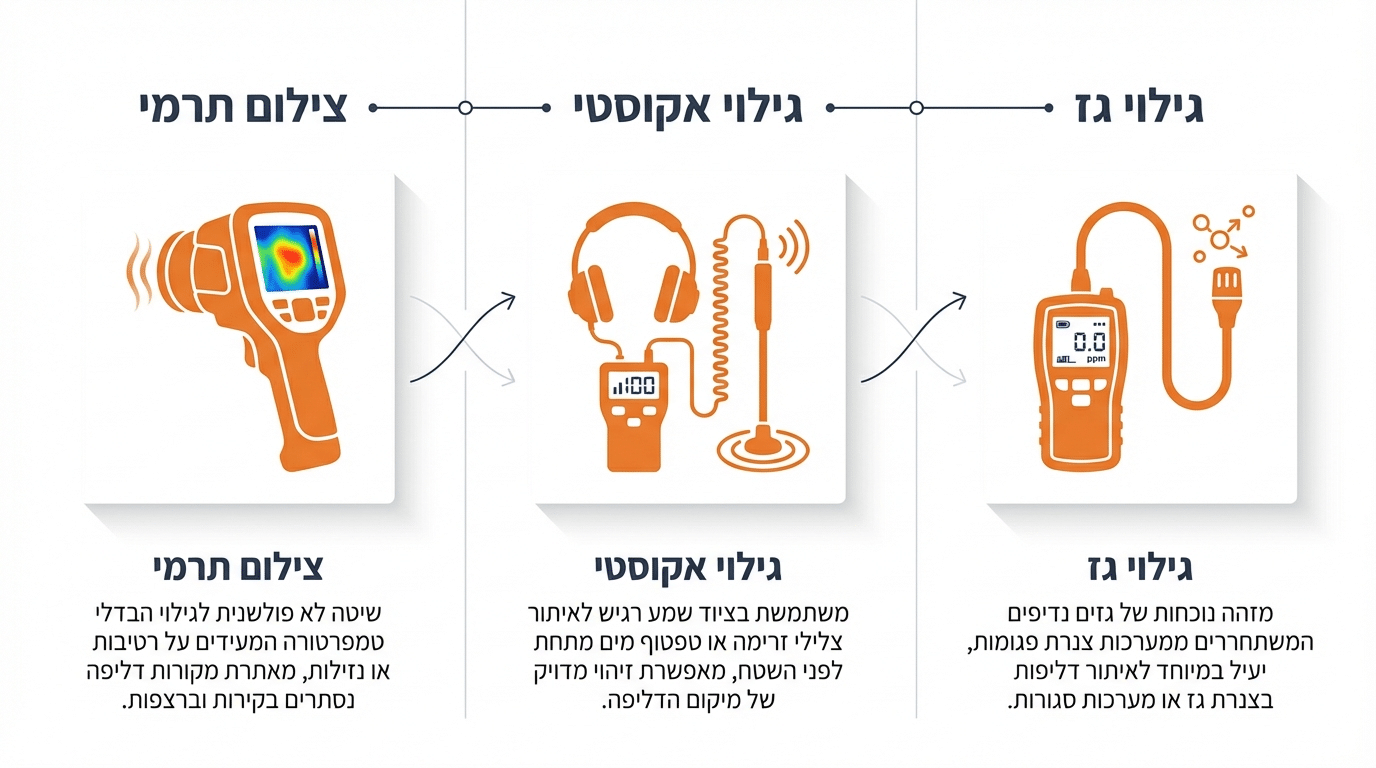 שיטות נפוצות לאיתור נזילות בחיפה