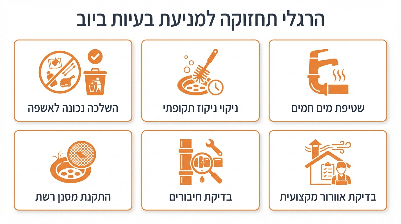 איך למנוע בעיות ביוב חוזרות - טיפים לתחזוקה נכונה