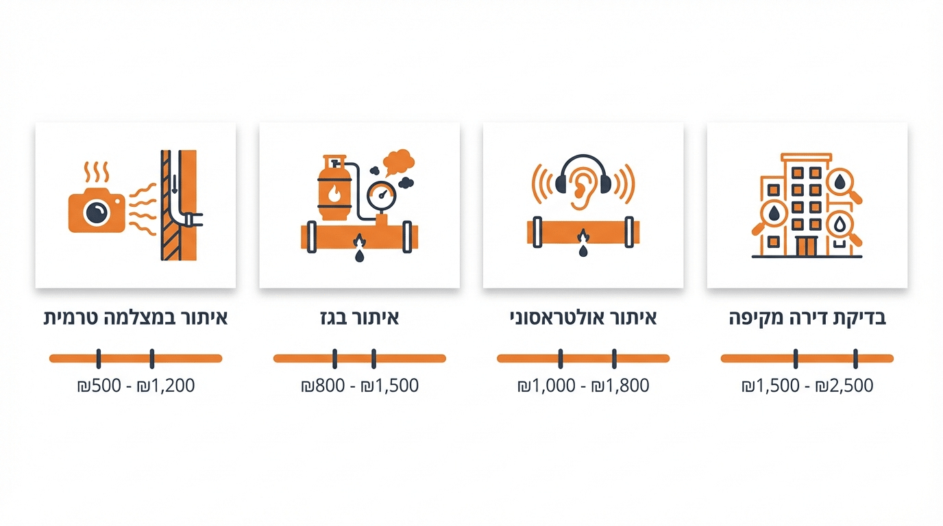 מחיר איתור נזילות: כל מה שאתם צריכים לדעת על העלות ועל בדיקת נזילות