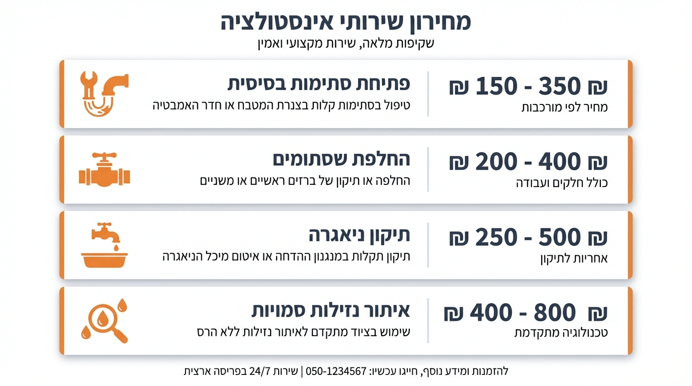 אינסטלטור בקריות: כל מה שצריך לדעת לפני שמזמינים שירותי אינסטלציה
