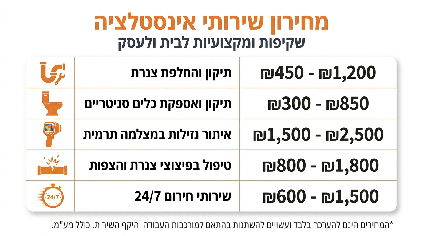 אינסטלטור בזכרון יעקב – כל מה שצריך לדעת על שרברב אמין ומקצועי