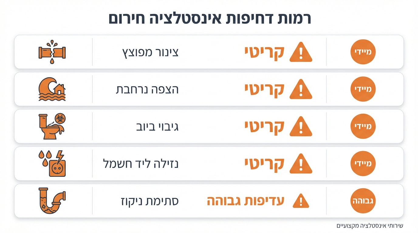 תקלות אינסטלציה דחופות בחיפה - א.ב שירותי אינסטלציה