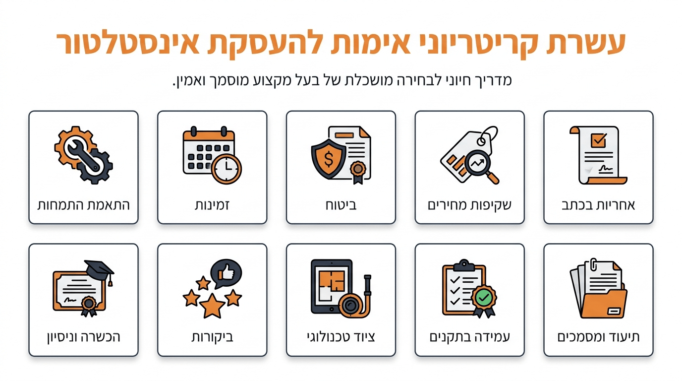 איך לבחור אינסטלטור מוסמך: טיפים חיוניים לפני שאתם מזמינים בעל מקצוע